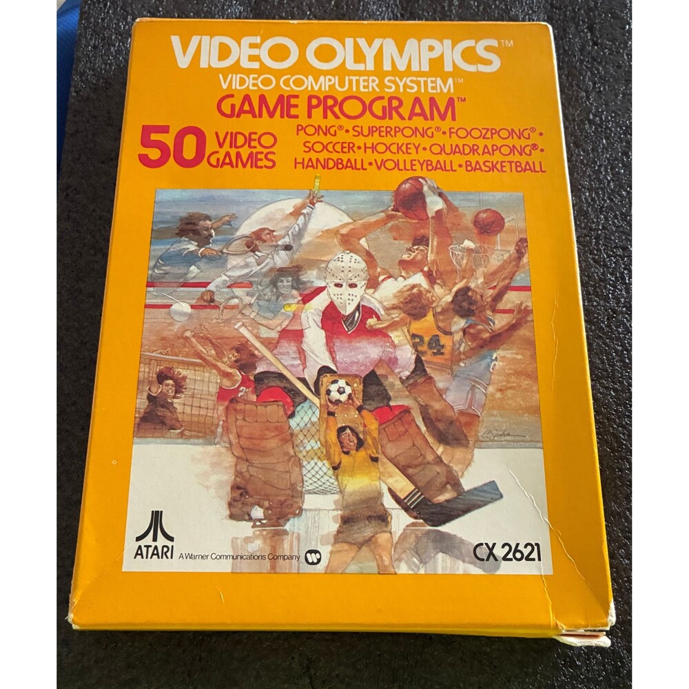 CIB Atari Video Olympics Game Cartridge Complete in Box